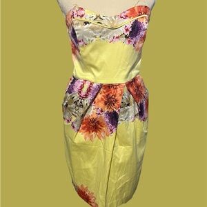 Le Chateau sleeveless yellow dress size large